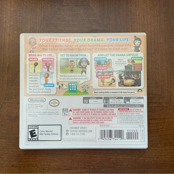 Nintendo Red 3DS Tomodachi Life Case and Insert only - NO GAME - Picture 3 of 3